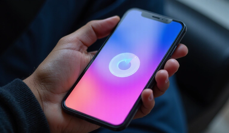 A sleek, modern smartphone displaying a user-friendly app interface